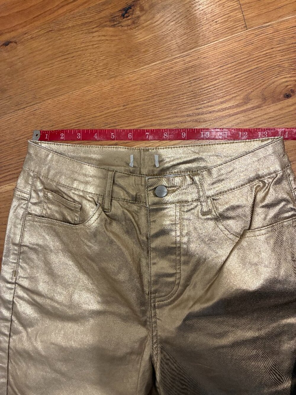 Superdown Gold Ankle Cropped Jeans - Picture 3 of 6